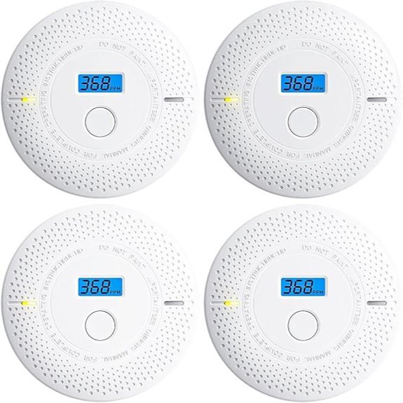 2-in-1 Smoke & CO Detector with 10-Year Battery (4-Pack)