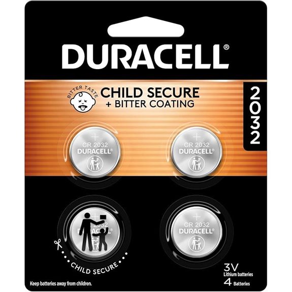 Duracell CR2032 Lithium Batteries (4 Pack)