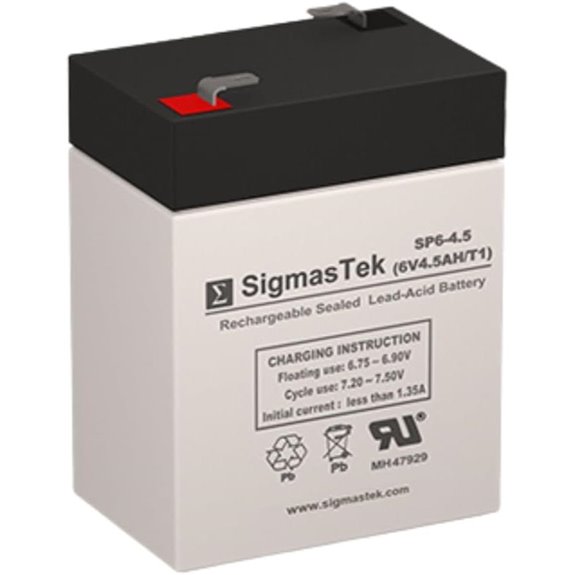 Genesis NP4-6 Compatible SLA Battery 6V 4.5Ah F1 by SigmasTek