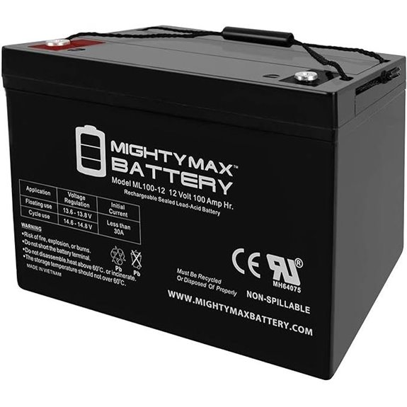 Mighty Max 12V 100AH Deep Cycle Battery