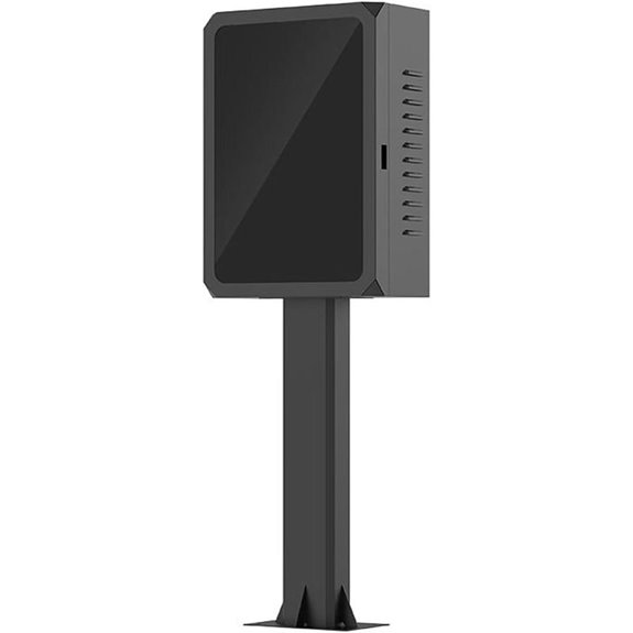 Heavy Duty EV Charger Lock Box with Post