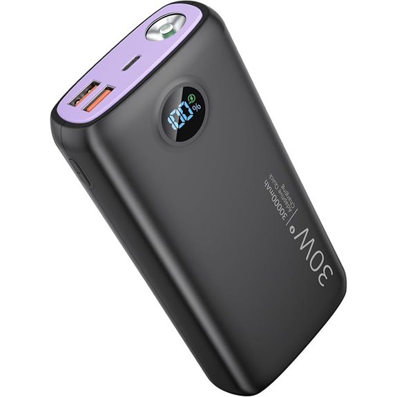 30,000mAh Portable Power Bank with Fast Charging