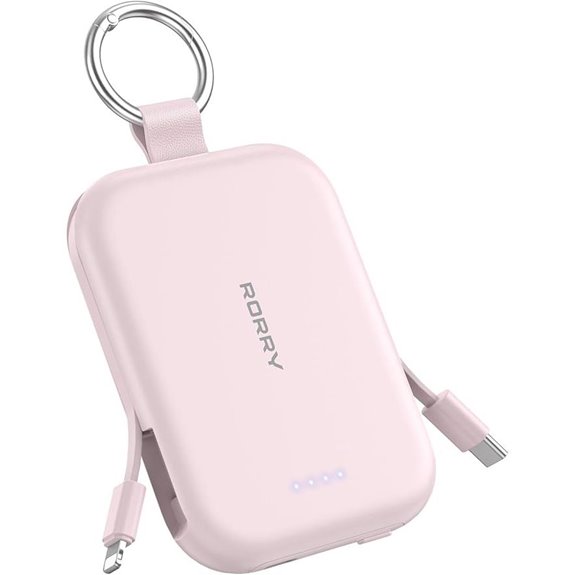 RORRY 5000mAh Portable Charger with Built-in Cables