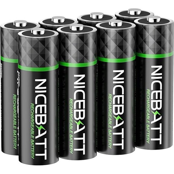 Rechargeable AA Batteries 2800mAh 8 Pack