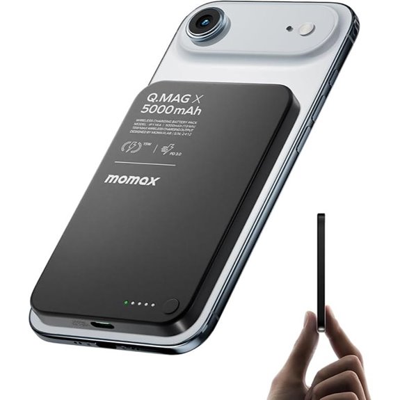 MOMAX Q.MAG 5000mAh Ultra Slim Portable Power Bank