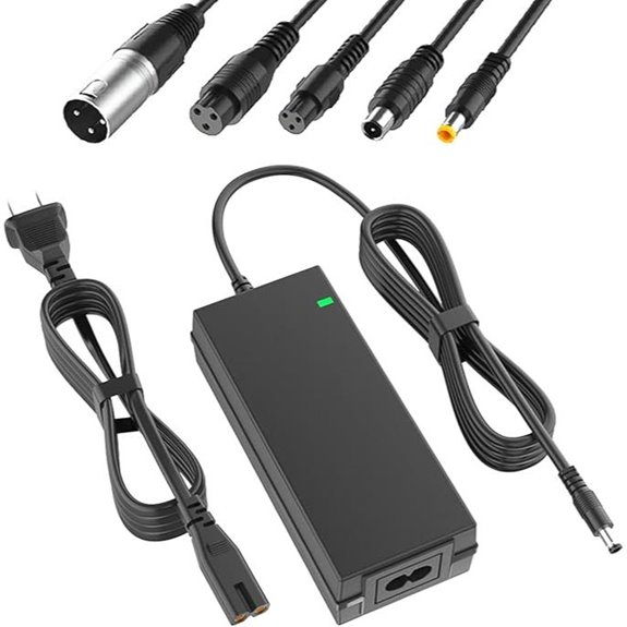 42V 2A Scooter Charger with 6-in-1 Plugs