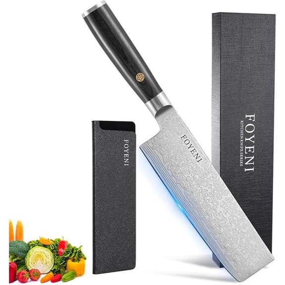 Nakiri Knife - 6.5 Inch Japanese Chef Kitchen Knife