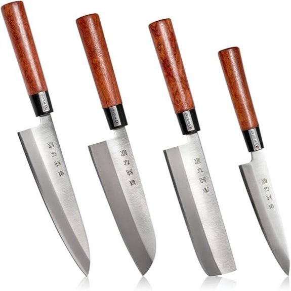 Traditional Japanese Chef Knife Set with High Corrosion Resistance