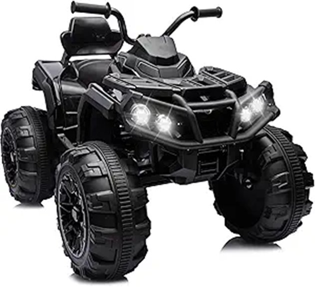 Kids 24V Electric ATV Ride-On Toy with LED Lights
