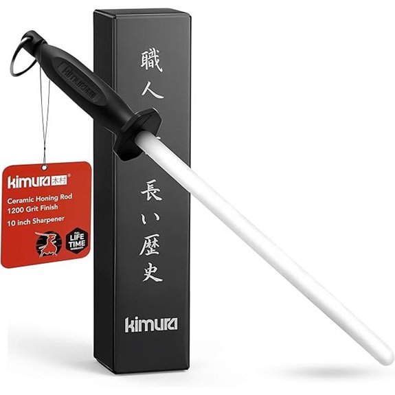 Kimura 10-Inch Ceramic Honing Steel & Sharpener