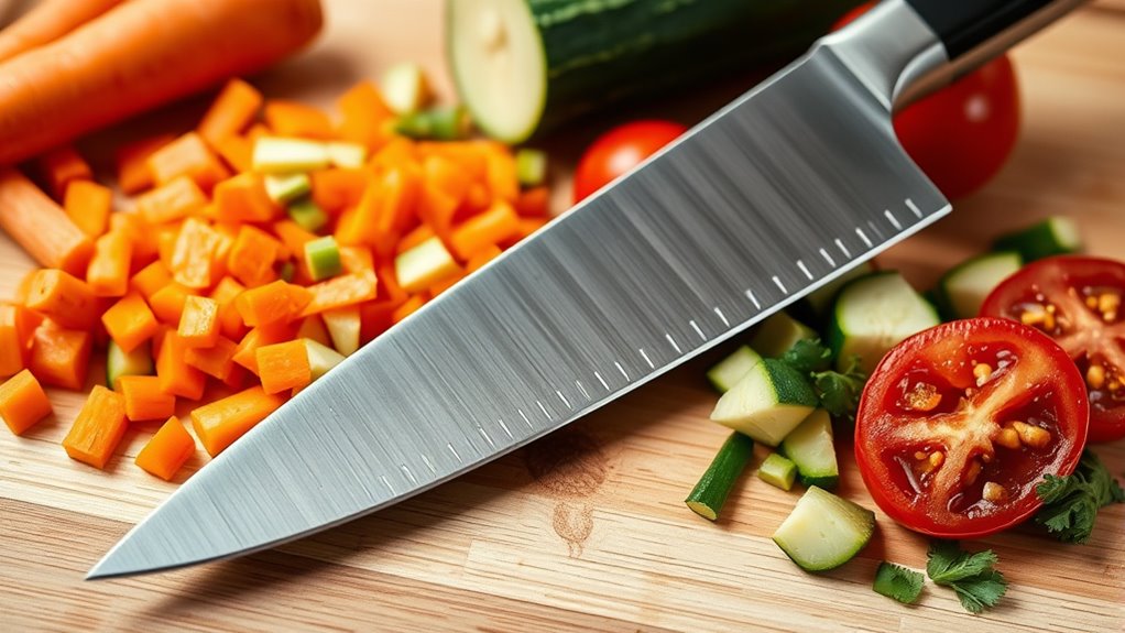 knife selection for vegetable prep