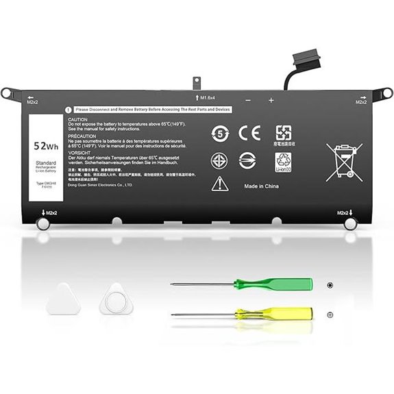 Dell Laptop Battery for XPS 13 Inspiron Latitude Vostro