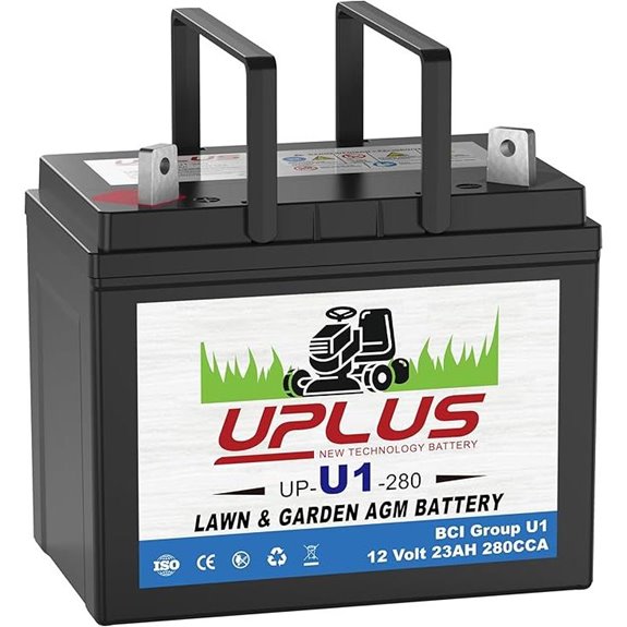 UPLUS 280CCA U1 Lawn Mower Battery for Tractors