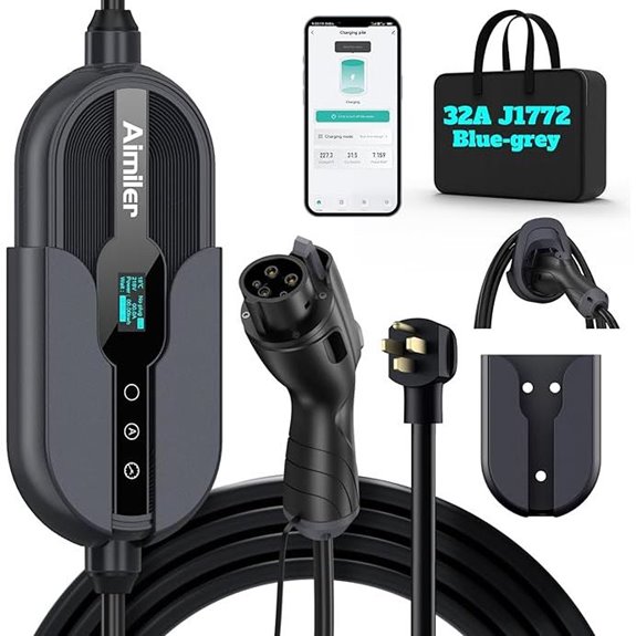 Level 2 EV Charger with WiFi 25ft Cable