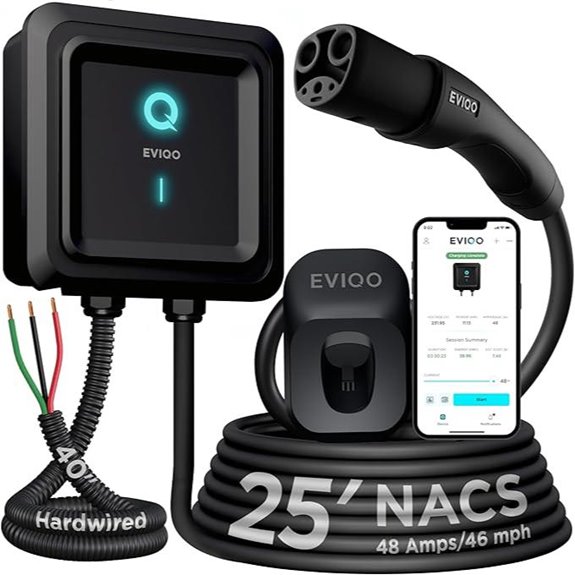 EVIQO Level 2 EV Charger NACS with WiFi
