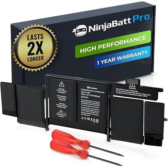 NinjaBatt Battery for MacBook Pro Retina 13 (2013-2015)