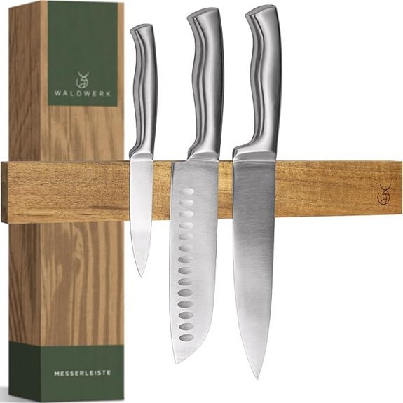 WALDWERK Magnetic Knife Strip with Mounting Options