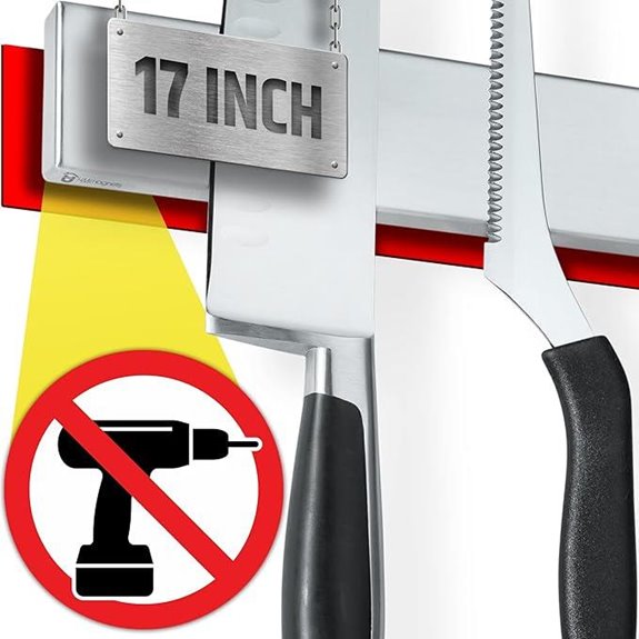 Magnetic Knife Holder Wall Strip with Adhesive