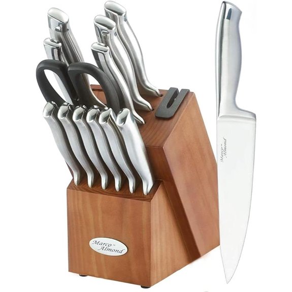 Marco Almond 14-Piece Knife Block Set