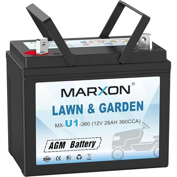 MARXON U1 360CCA Lawn Mower AGM Battery