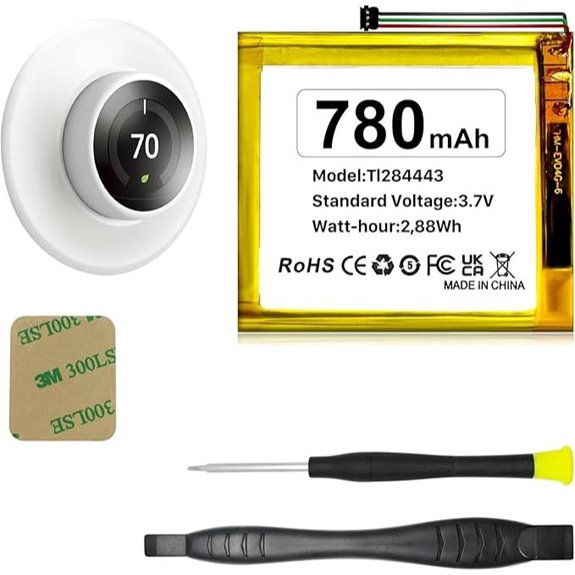 WAVYPO Battery Replacement Kit for Nest Thermostat