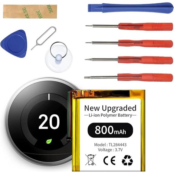 WAVYPO Battery Replacement Kit for Nest Thermostat