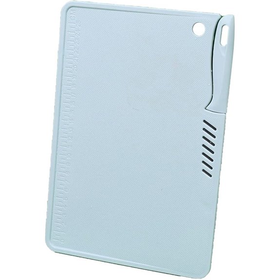 Small Plastic Cutting Board with Knife