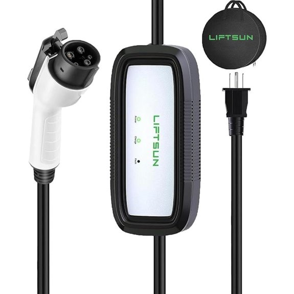Portable EV Charger Level 1 with 21ft Cable