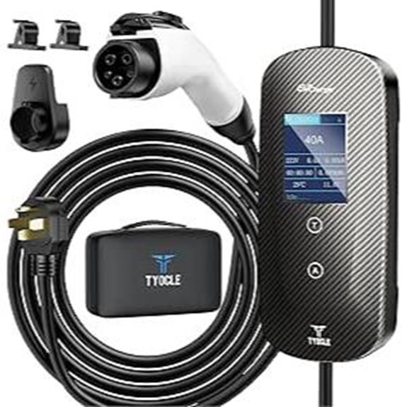 Portable Level 2 EV Charger with 23 Ft Cable