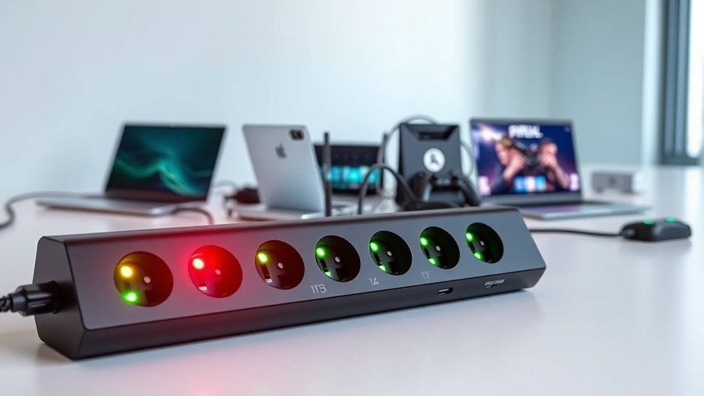 power outlets protection features