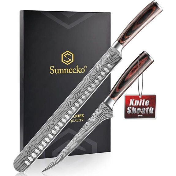 Sunnecko Professional BBQ Carving Knife Set