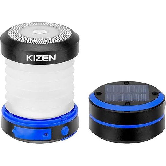 Kizen Solar & Plug Rechargeable Collapsible Lantern