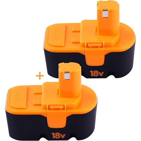 Ryobi 18V Battery Replacement Pack (2-Pack)