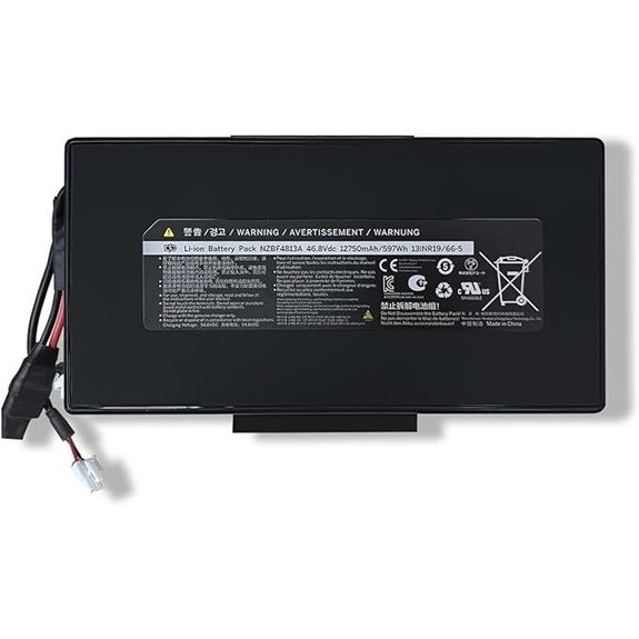 Scooter Battery 46.8V 12.75AH Replacement for Segway ZT3