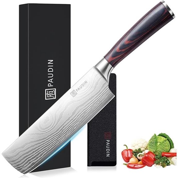 PAUDIN 7 Nakiri Knife - Razor Sharp Kitchen Blade