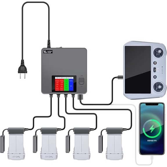 Hanatora 6-in-1 DJI Mini Battery Charger Hub