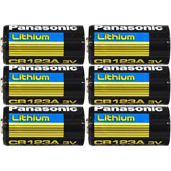 Panasonic CR123 CR123A 3V Lithium Battery ,6 Count (Pack of 1)