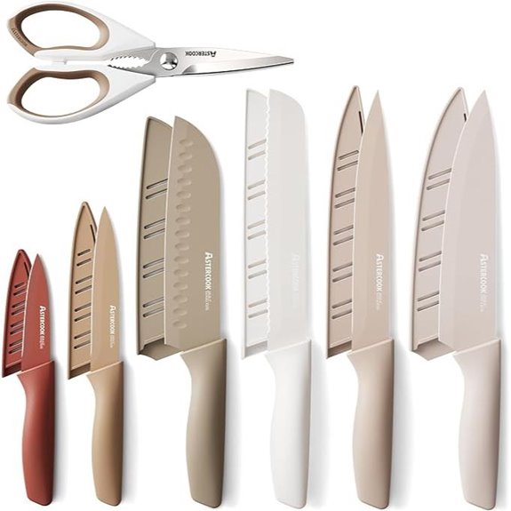 Astercook 13-Piece Stainless Steel Knife Set