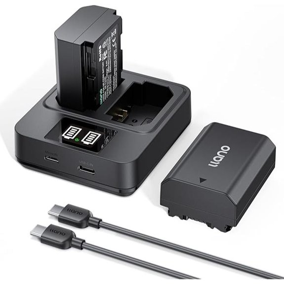 Llano 2-Pack NP-FZ100 Batteries & Fast Charger