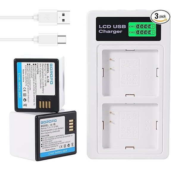 2-Pack Arlo Battery and Charger for Pro Cameras