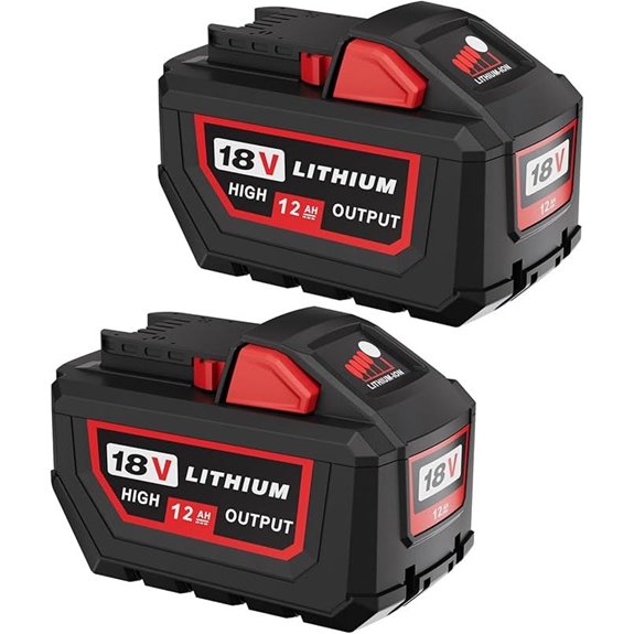2 Pack 18V 12.0Ah Milwaukee M18 Battery Replacements