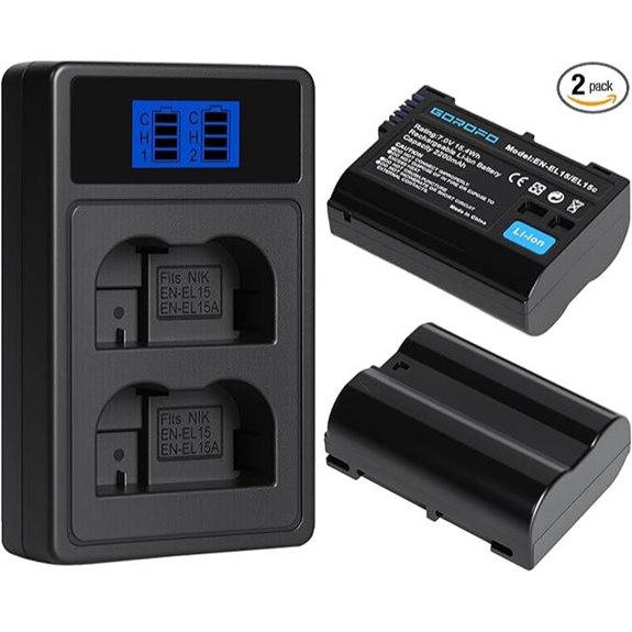2-Pack Nikon Camera Batteries and Chargers