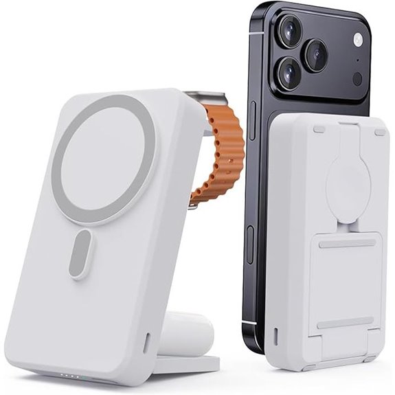 3-in-1 10000mAh Wireless Power Bank with MagSafe
