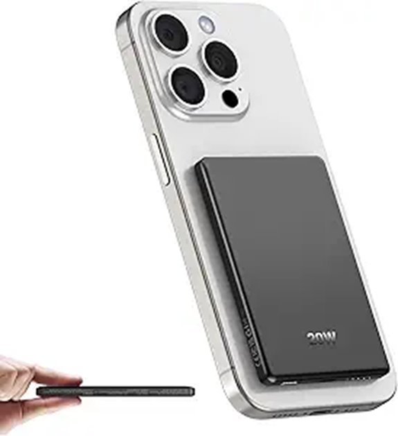Magnetic 5,000mAh Wireless Power Bank with Fast Charging
