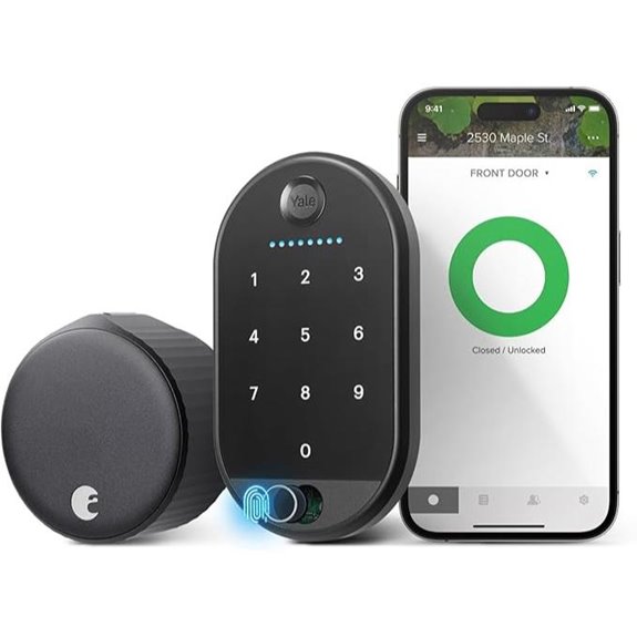 Yale August Wi-Fi Smart Lock with Keypad Touch in Black