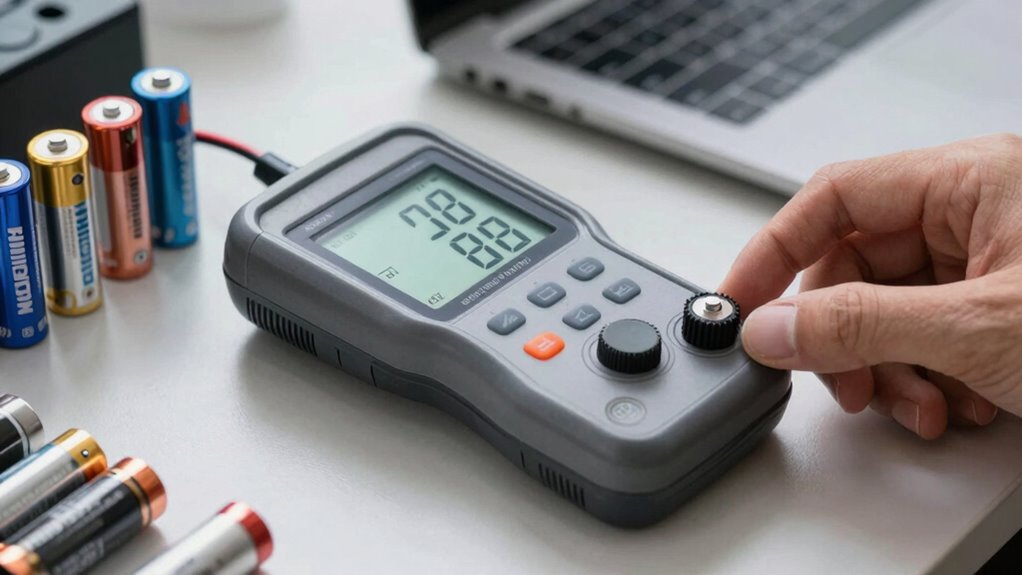 battery testing device features