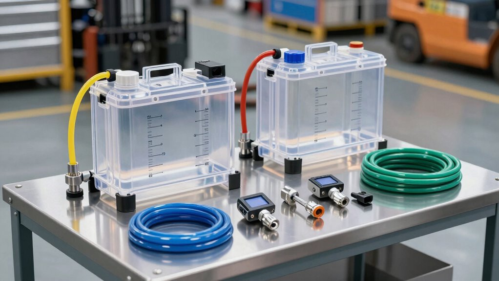 top forklift battery watering kits