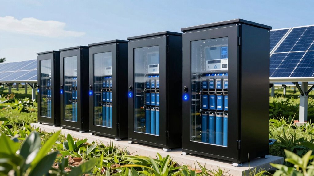 top solar battery storage cabinets