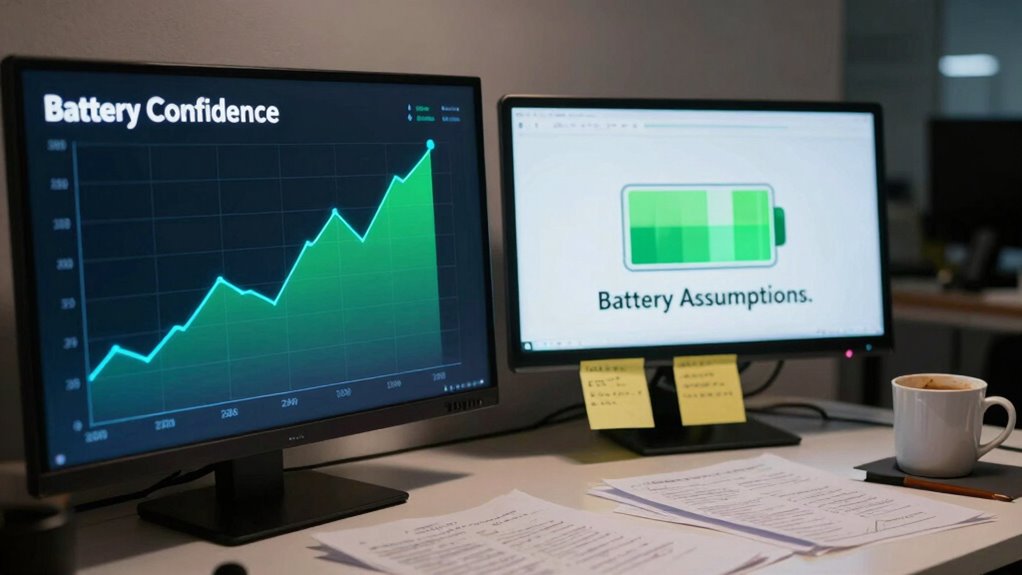 battery assumptions versus confidence