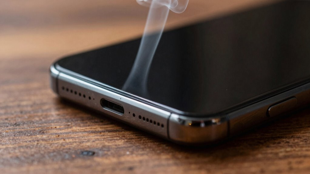 battery overheating warning